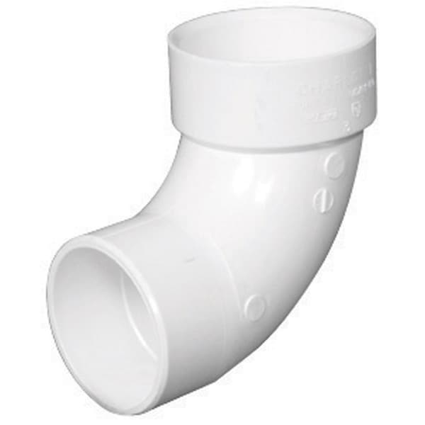 Charlotte Pipe And Foundry Charlotte Pipe Schedule 40 4 in. Hub X 4 in. D Spigot PVC 90 Degree Street Elbow 1 pk PVC003021400 - main